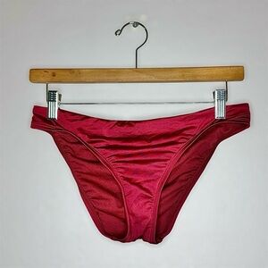 Shade & Shore Red/Burgundy Bikini Bottom